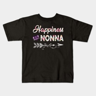 Happiness Is Being A Nonna Kids T-Shirt